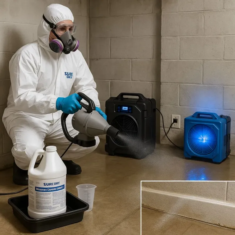 Sanitization and Odor Removal process in Chevy Chase Village, MD